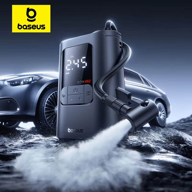 Baseus GoTrip VA1 Pro/Max Air Pump — 7500mAh Cordless Tire Inflator for Car/Bike/Ball view 3