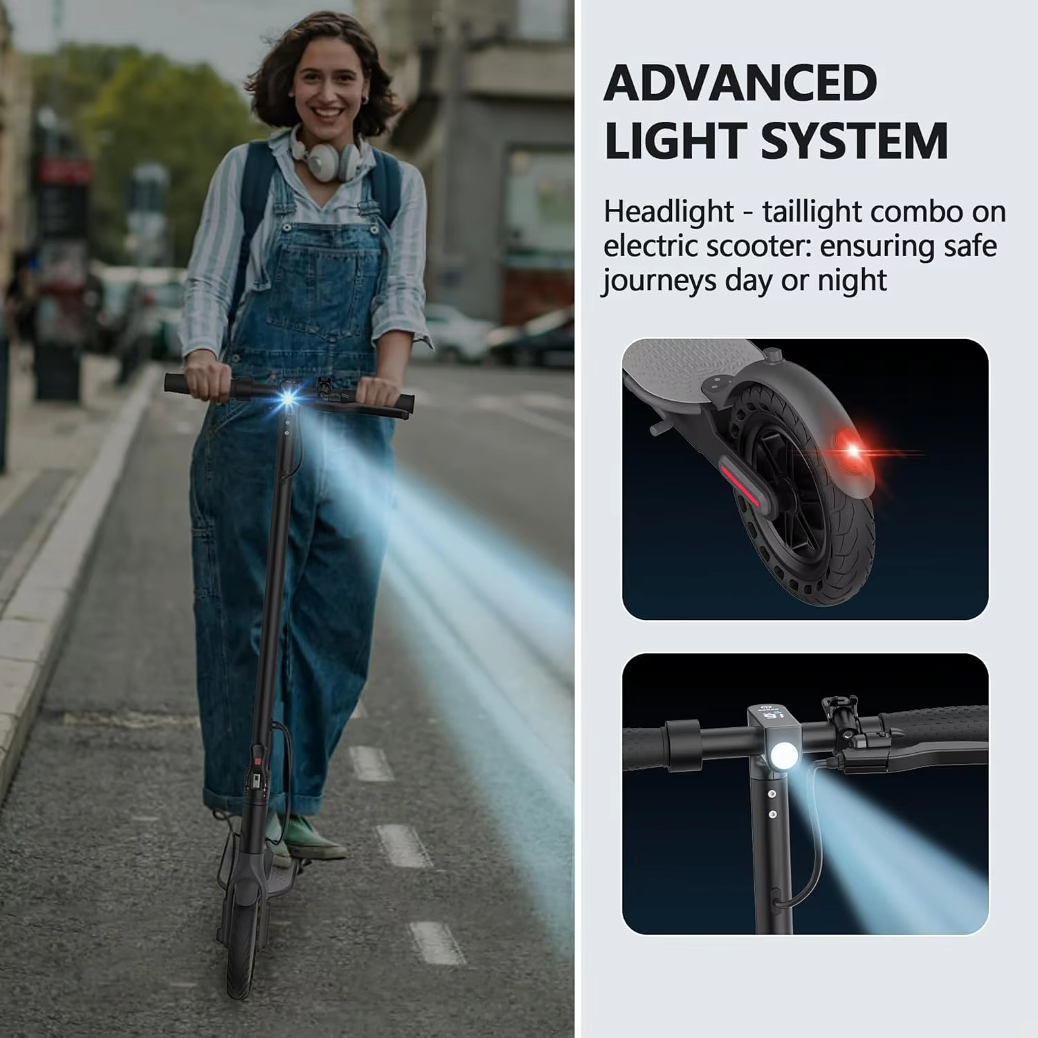 2026 LADPED LP60 Electric Scooter — 350W, 19mph, 16-Mile Range, Folding view 2
