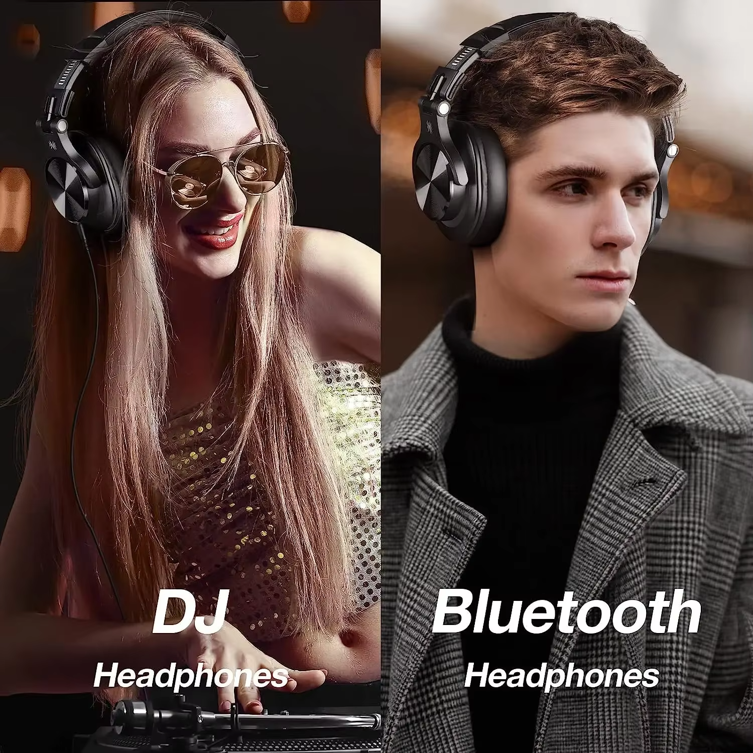 Oneodio Fusion A70 Headphones — Hi-Res BT, 72H, Over-Ear Studio Monitor view 2