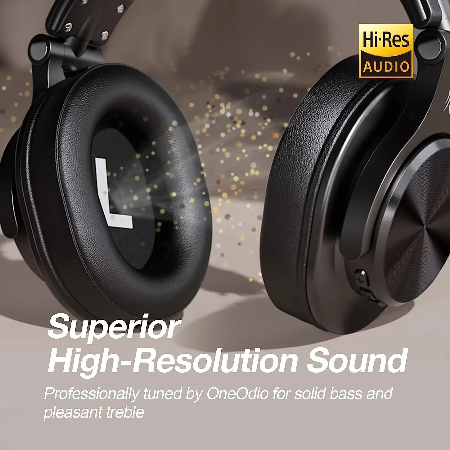 Oneodio Fusion A70 Headphones — Hi-Res BT, 72H, Over-Ear Studio Monitor view 5