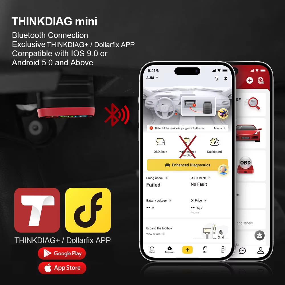 THINKCAR THINKDIAG MINI OBD2 Scanner — Bluetooth Full-System Diagnostic Tool for Auto view 2